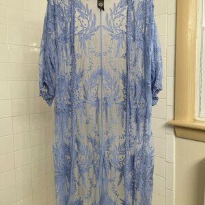 Gorgeous Vince Camuto Lace Cover Up in Periwinkle